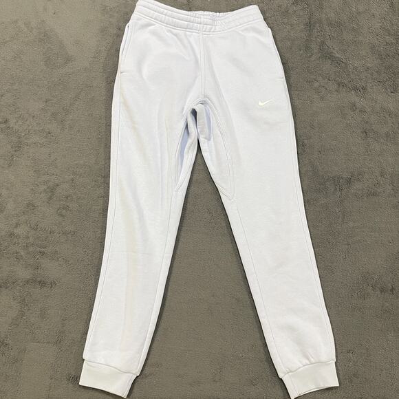 NWT Nike Club Fleece Tapered Swoosh Light Blue Sweat Pants Men's Size S - Picture 1 of 7